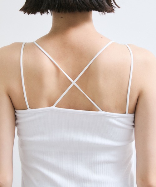 VIS（ビス）の「アメスリカップ付きインナーキャミソール（キャミソール・レディース・ホワイト/ブラック/ダークブラウン・FREE）」の12枚目の写真