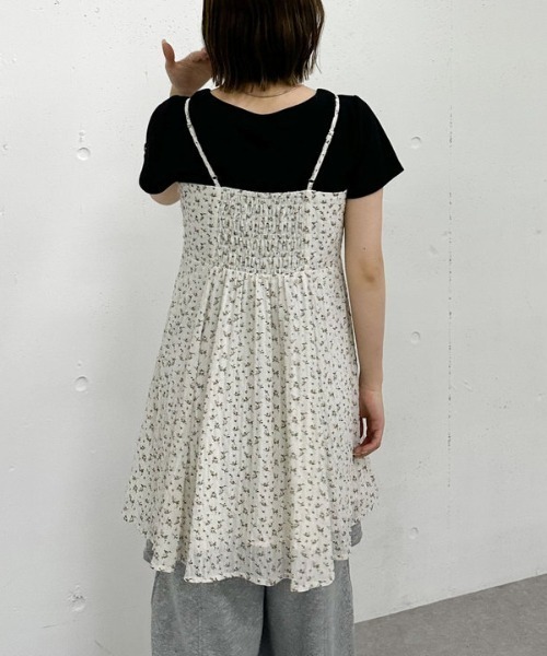 archives（アルシーヴ）の「花柄ミニキャミワンピース（ワンピース・レディース・アイボリー/ブラック/ブラウン・MEDIUM）」の11枚目の写真