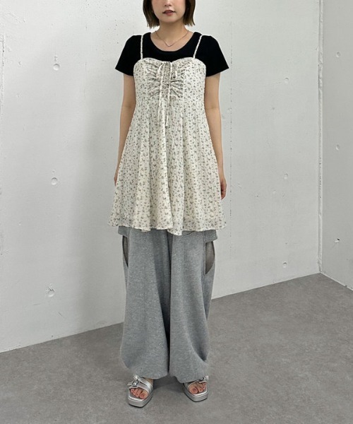 archives（アルシーヴ）の「花柄ミニキャミワンピース（ワンピース・レディース・アイボリー/ブラック/ブラウン・MEDIUM）」の12枚目の写真