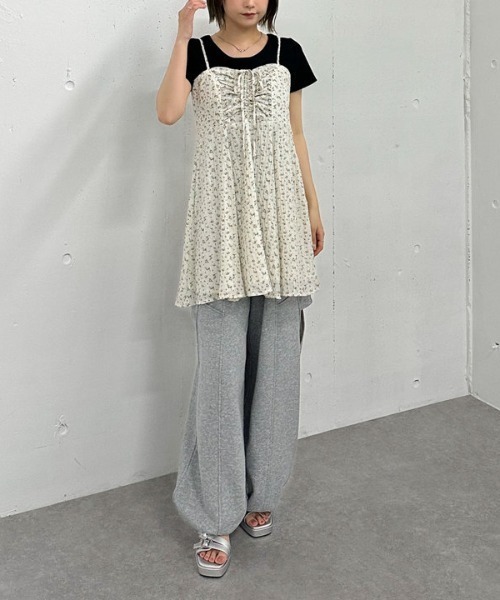 セール】花柄ミニキャミワンピース（ワンピース）｜archives