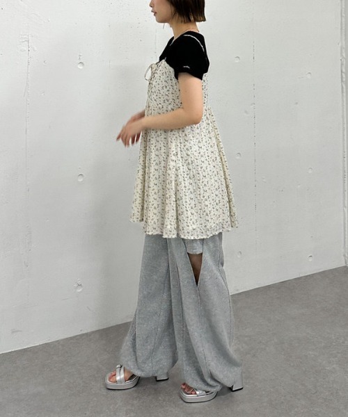 archives（アルシーヴ）の「花柄ミニキャミワンピース（ワンピース・レディース・アイボリー/ブラック/ブラウン・MEDIUM）」の14枚目の写真