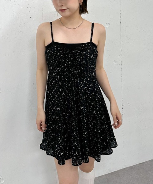 archives（アルシーヴ）の「花柄ミニキャミワンピース（ワンピース・レディース・アイボリー/ブラック/ブラウン・MEDIUM）」の16枚目の写真