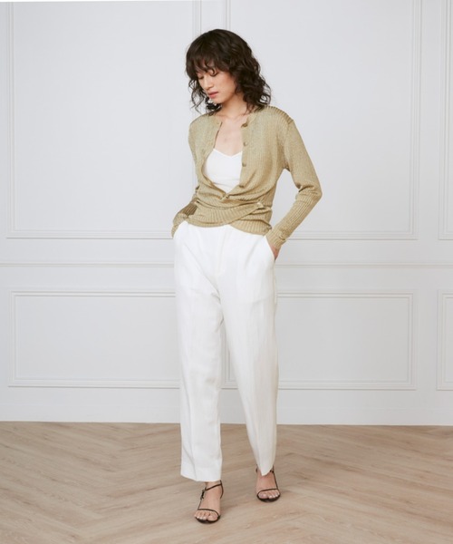 INED(イネド)の「メタリックヤーンカーディガン《la veille by SUPERIOR CLOSET》(カーディガン/ボレロ・レディース・ゴールド/シルバー・9号)」の8枚目の写真