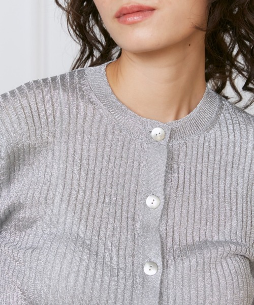 INED(イネド)の「メタリックヤーンカーディガン《la veille by SUPERIOR CLOSET》(カーディガン/ボレロ・レディース・ゴールド/シルバー・9号)」の19枚目の写真