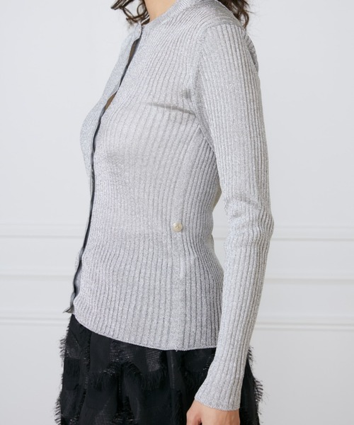 INED(イネド)の「メタリックヤーンカーディガン《la veille by SUPERIOR CLOSET》(カーディガン/ボレロ・レディース・ゴールド/シルバー・9号)」の17枚目の写真