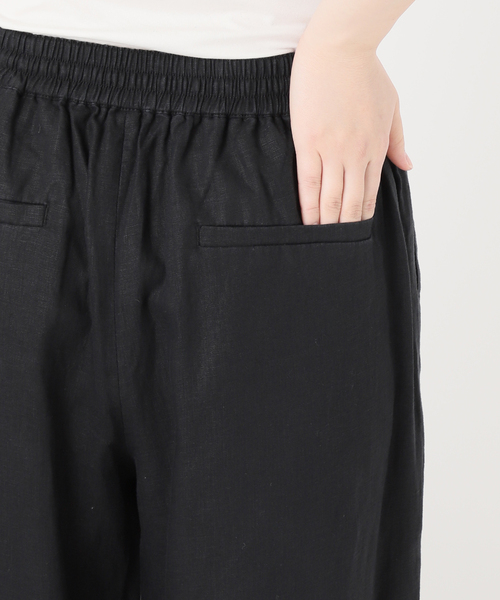 B.C STOCK(ベーセーストック)の「《追加5》手洗い可 / フレンチリネンストレートパンツ(その他パンツ・レディース・ブラック/カーキ/ベージュ・SMALL/MEDIUM)」の5枚目の写真