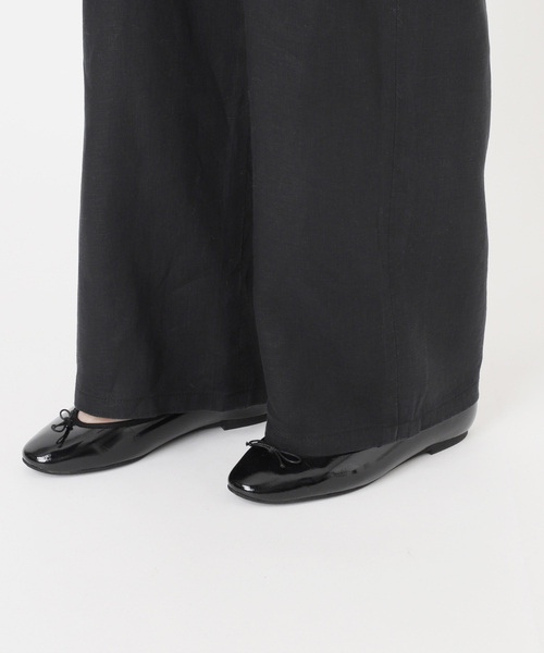 B.C STOCK(ベーセーストック)の「《追加5》手洗い可 / フレンチリネンストレートパンツ(その他パンツ・レディース・ブラック/カーキ/ベージュ・SMALL/MEDIUM)」の6枚目の写真