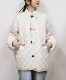 GYMPHLEX | Gymphlex/ジムフレックス　キルトダウン パフスリーブ ミドルコート　QUILT DOWN PUFF SLEEVE MIDDLE COAT　GY-A0717 NYM(ダウンジャケット/コート)
