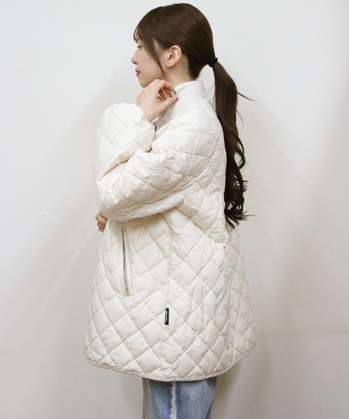 Gymphlex/ジムフレックス キルトダウン パフスリーブ ミドルコート