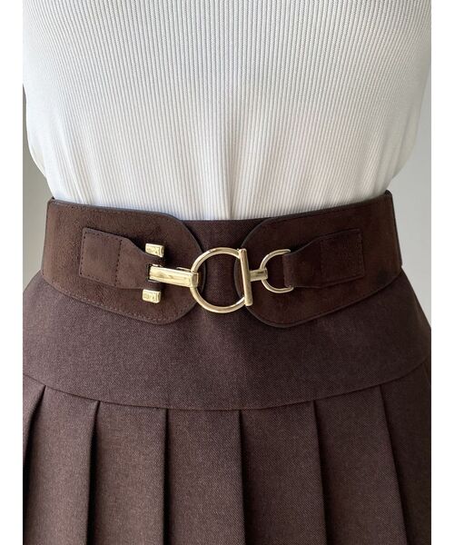 RESEXXY（リゼクシー）の「ワイドゴムベルト（ベルト・レディース・アイボリー/ブラック/ブラウン・FREE）」の3枚目の写真