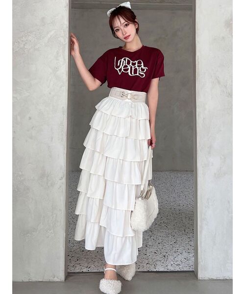 RESEXXY（リゼクシー）の「ワイドゴムベルト（ベルト・レディース・アイボリー/ブラック/ブラウン・FREE）」の6枚目の写真