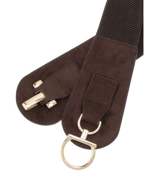 RESEXXY（リゼクシー）の「ワイドゴムベルト（ベルト・レディース・アイボリー/ブラック/ブラウン・FREE）」の8枚目の写真