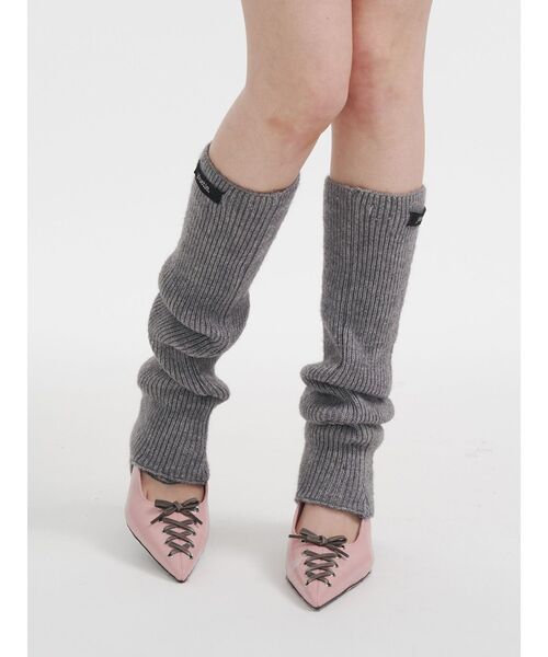 jouetie（ジュエティ）の「ニットレッグウォーマー（レッグウォーマー・レディース・アイボリー/ブラック/グレー・FREE）」の10枚目の写真