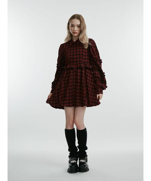 jouetie（ジュエティ）の「ニットレッグウォーマー（レッグウォーマー・レディース・アイボリー/ブラック/グレー・FREE）」の19枚目の写真