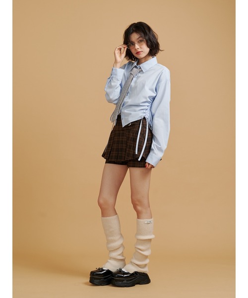 jouetie（ジュエティ）の「ニットレッグウォーマー（レッグウォーマー・レディース・アイボリー/ブラック/グレー・FREE）」の4枚目の写真