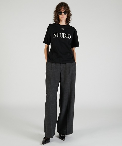 PRANK PROJECT(プランクプロジェクト)の「STUDIOロゴTシャツ / STUDIO Logo T-Shirt(Tシャツ/カットソー・レディース・ブラック/ホワイト/ブラウン・FREE)」の8枚目の写真