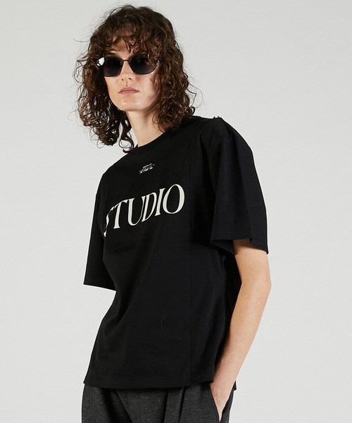 PRANK PROJECT(プランクプロジェクト)の「STUDIOロゴTシャツ / STUDIO Logo T-Shirt(Tシャツ/カットソー・レディース・ブラック/ホワイト/ブラウン・FREE)」の15枚目の写真