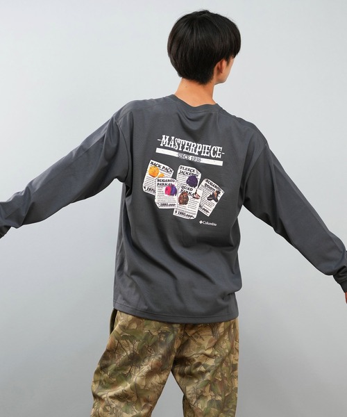 Columbia（コロンビア）の「columbia/コロンビア FORTMORNING GRAPHIC L/S T ロンT/長袖Tシャツ バックプリント 吸湿速乾 紫外線防止 PM0578（Tシャツ/カットソー・メンズ・ダークベージュ/ホワイト/ダークグレー/グリーン・XL/L/M/S）」の13枚目の写真