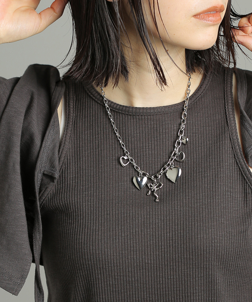 Soierie（ソワリー）の「【Soierie/ソワリー】Innocent heart necklace（ネックレス・レディース・シルバー・FREE）」の2枚目の写真