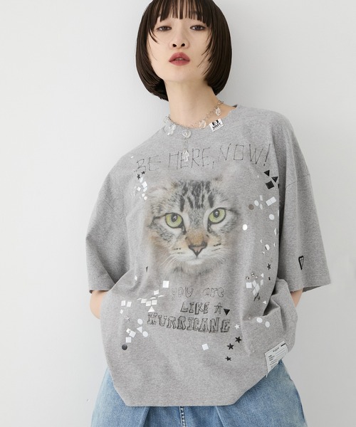 Maison MIHARA YASUHIRO（メゾンミハラヤスヒロ）の「【MIHARA YASUHIRO/ミハラヤスヒロ】EMBELLISHED DISTRESSED TEE/エンベリッシュド ディストレスト Tシャツ（Tシャツ/カットソー・レディース・ホワイト/グレー/ブラック・36）」の3枚目の写真