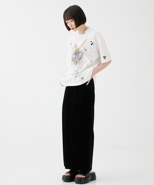 Maison MIHARA YASUHIRO（メゾンミハラヤスヒロ）の「【MIHARA YASUHIRO/ミハラヤスヒロ】EMBELLISHED DISTRESSED TEE/エンベリッシュド ディストレスト Tシャツ（Tシャツ/カットソー・レディース・ホワイト/グレー/ブラック・36）」の5枚目の写真