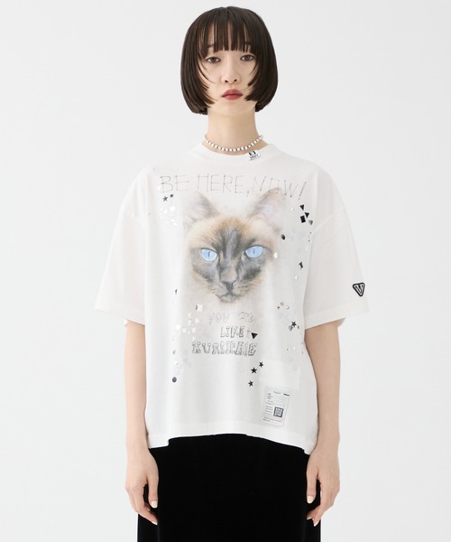 MIHARA YASUHIRO/ミハラヤスヒロ】EMBELLISHED DISTRESSED TEE/エンベ