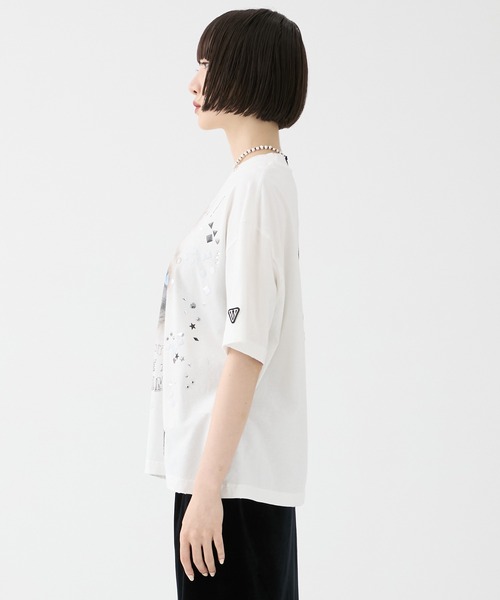 Maison MIHARA YASUHIRO（メゾンミハラヤスヒロ）の「【MIHARA YASUHIRO/ミハラヤスヒロ】EMBELLISHED DISTRESSED TEE/エンベリッシュド ディストレスト Tシャツ（Tシャツ/カットソー・レディース・ホワイト/グレー/ブラック・36）」の8枚目の写真