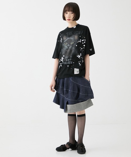 Maison MIHARA YASUHIRO（メゾンミハラヤスヒロ）の「【MIHARA YASUHIRO/ミハラヤスヒロ】EMBELLISHED DISTRESSED TEE/エンベリッシュド ディストレスト Tシャツ（Tシャツ/カットソー・レディース・ホワイト/グレー/ブラック・36）」の17枚目の写真