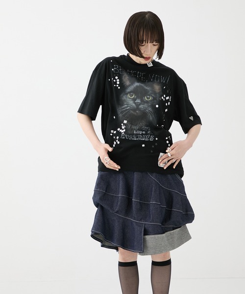 Maison MIHARA YASUHIRO（メゾンミハラヤスヒロ）の「【MIHARA YASUHIRO/ミハラヤスヒロ】EMBELLISHED DISTRESSED TEE/エンベリッシュド ディストレスト Tシャツ（Tシャツ/カットソー・レディース・ホワイト/グレー/ブラック・36）」の19枚目の写真