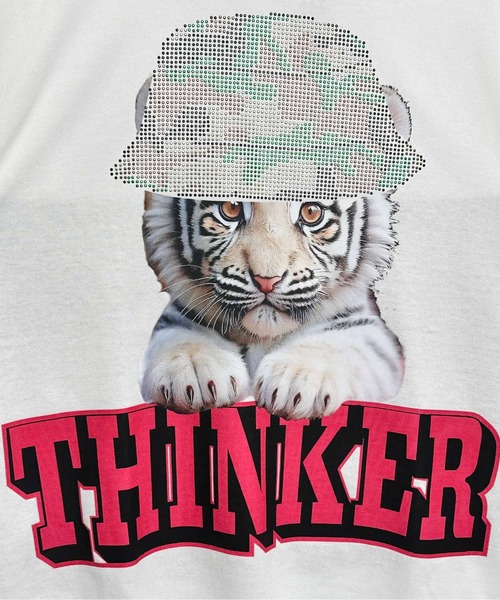 GORGE(ゴージ)の「《ラインストーンロゴ×ビッグT》映え確トップス(Tシャツ/カットソー・レディース・ブラック系その他/ホワイト系その他/ホワイト系その他2/ブラック系その他2・F)」の14枚目の写真