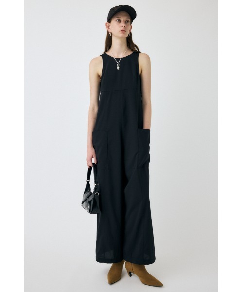 MOUSSY（マウジー）の「【EC・一部店舗限定】LOOSE オールインワン（つなぎ/オールインワン・レディース・ブラウン/チャコールグレー/ブラック・1/2）」の4枚目の写真