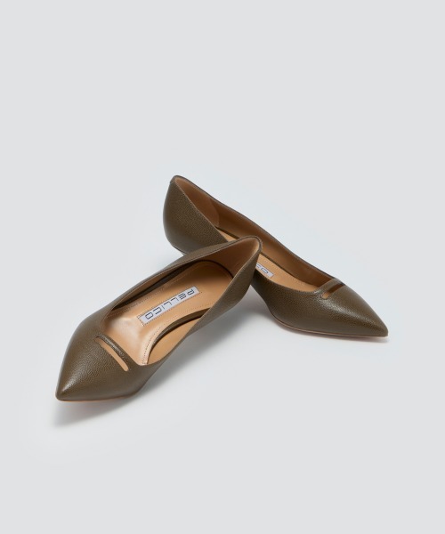 PELLICO(ペリーコ)の「ANDREA アネッリ キャビア パンプス 4.5cm TAUPE(パンプス・レディース・グレイッシュベージュ・38/36/37/37.5/39/40/38.5/39.5/35)」の2枚目の写真