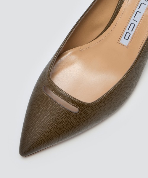 PELLICO(ペリーコ)の「ANDREA アネッリ キャビア パンプス 4.5cm TAUPE(パンプス・レディース・グレイッシュベージュ・38/36/37/37.5/39/40/38.5/39.5/35)」の5枚目の写真