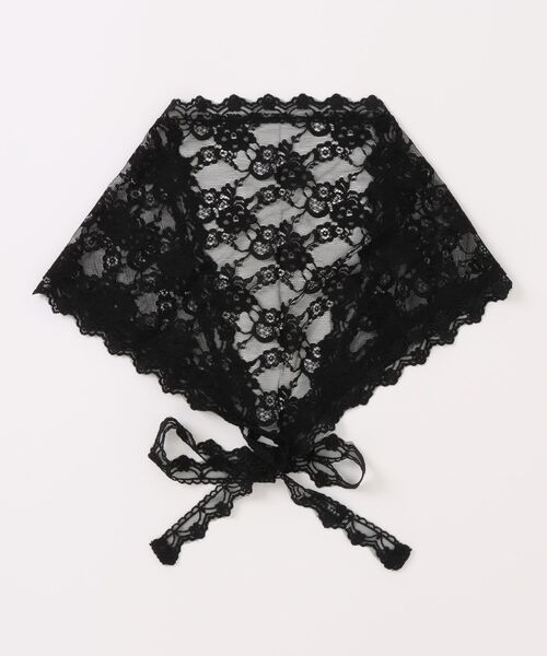 Three Four Time（ｽﾘｰﾌｫｰﾀｲﾑ）の「フラワーレースバブーシュカ（ヘアバンド・レディース・ホワイト/ブラック・FREE）」の11枚目の写真