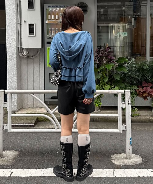 パーカー CPロゴフリルティアードダメージパーカー レディース CPロゴフリルティアードダメージパーカー（パーカー