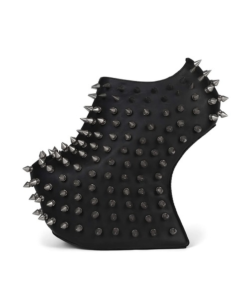 Jeffrey Campbell(ジェフリーキャンベル)の「デザインヒール スタッズブーティ(ブーツ・レディース・ブラック・38/37)」の8枚目の写真