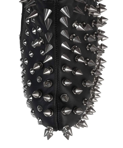 Jeffrey Campbell(ジェフリーキャンベル)の「デザインヒール スタッズブーティ(ブーツ・レディース・ブラック・38/37)」の5枚目の写真