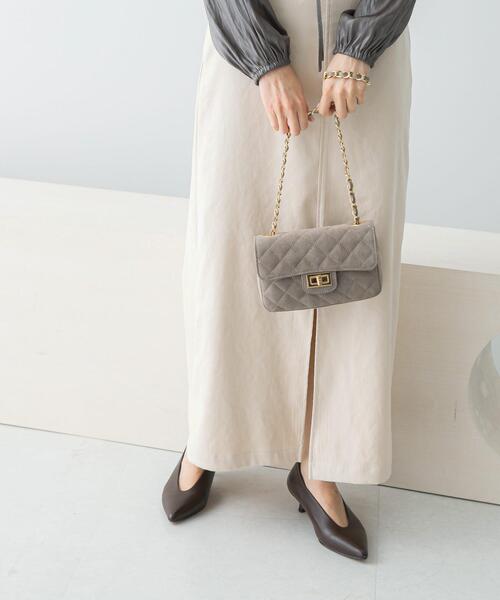 URBAN RESEARCH ROSSO WOMEN(アーバンリサーチ ロッソ)の「AULENTTI スエードキルティングバッグ(ショルダーバッグ・レディース・ベージュ系その他・-)」の2枚目の写真