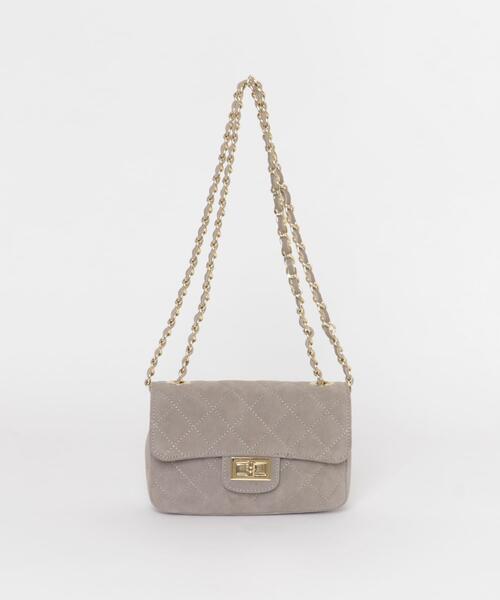 URBAN RESEARCH ROSSO WOMEN(アーバンリサーチ ロッソ)の「AULENTTI スエードキルティングバッグ(ショルダーバッグ・レディース・ベージュ系その他・-)」の6枚目の写真