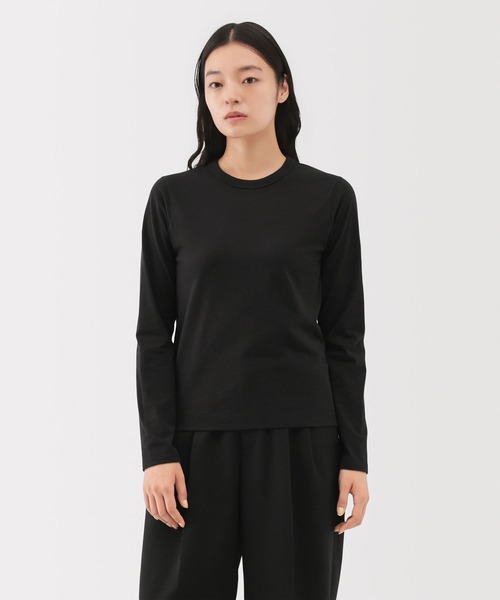 MUJI Labo（ムジラボ）の「〔MUJI Labo〕婦人　コットンヤク天竺長袖Ｔシャツ（Tシャツ/カットソー・レディース・ブラック/ダークブラウン/ダークグレー・M/L）」の17枚目の写真