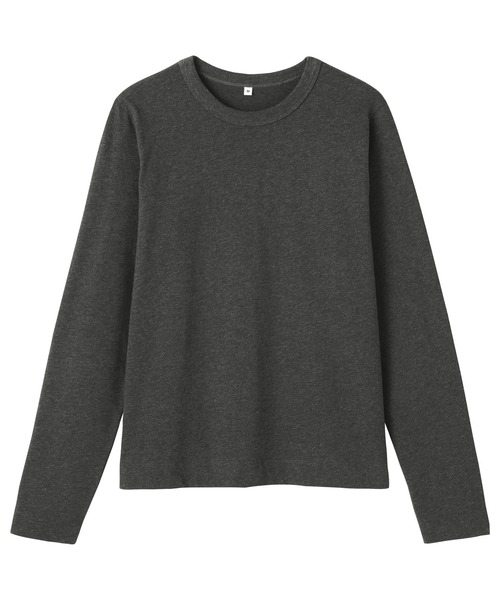 MUJI Labo（ムジラボ）の「〔MUJI Labo〕婦人　コットンヤク天竺長袖Ｔシャツ（Tシャツ/カットソー・レディース・ブラック/ダークブラウン/ダークグレー・M/L）」の8枚目の写真
