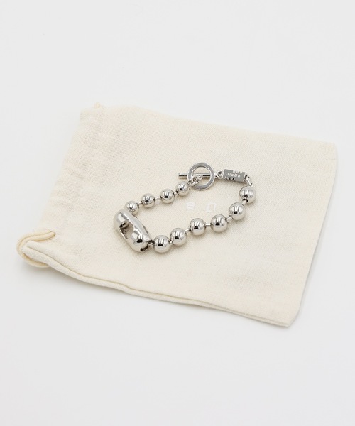JIEDA(ジエダ)の「BALL CHAIN BRACELET(ブレスレット・メンズ・シルバー/シルバー×ゴールド・ONESIZE)」の1枚目の写真