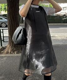 WILLFULLY(EBt[)sheer layered no sleeve OP(s[X)