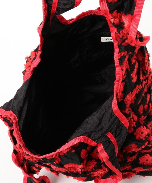 Casselini（キャセリーニ）の「【別注】Casselini / スクエア ギャザー トート（トートバッグ・レディース・ブラック/レッド・ONE SIZE）」の3枚目の写真