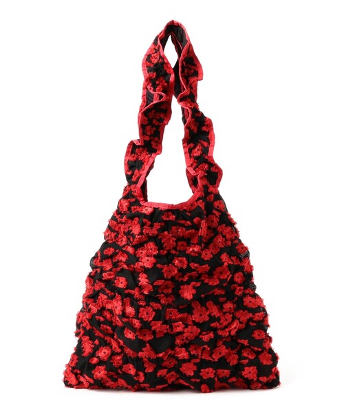 Casselini（キャセリーニ）の「【別注】Casselini / スクエア ギャザー トート（トートバッグ・レディース・ブラック/レッド・ONE SIZE）」の10枚目の写真