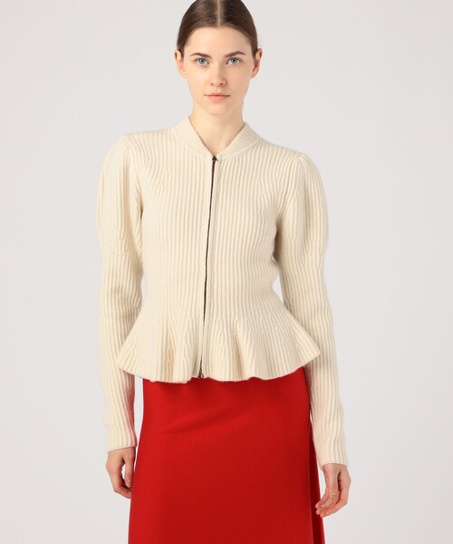 TOMORROWLAND （トゥモローランド）の「GABRIELA HEARST CARROL CARDIGAN（ニット/セーター・レディース・ホワイト/ネイビー・S）」の4枚目の写真