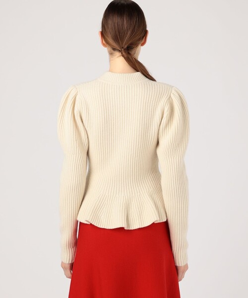 TOMORROWLAND （トゥモローランド）の「GABRIELA HEARST CARROL CARDIGAN（ニット/セーター・レディース・ホワイト/ネイビー・S）」の6枚目の写真