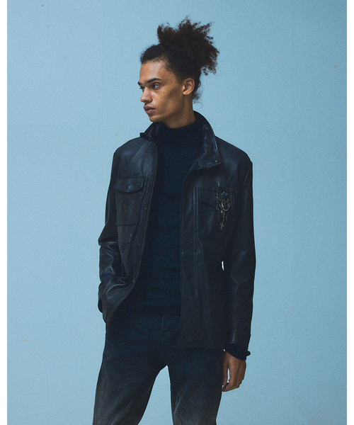 5351 POUR LES HOMMES（ゴーサンゴーイチプールオム）の「【25A/W】M-65 カスタム レザージャケット（ライダースジャケット・メンズ・ブラック・50/48/46/44）」の14枚目の写真