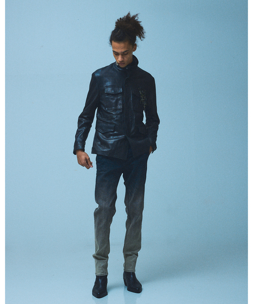 5351 POUR LES HOMMES（ゴーサンゴーイチプールオム）の「【25A/W】M-65 カスタム レザージャケット（ライダースジャケット・メンズ・ブラック・50/48/46/44）」の16枚目の写真