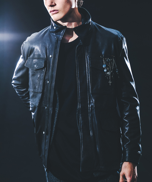 5351 POUR LES HOMMES（ゴーサンゴーイチプールオム）の「【25A/W】M-65 カスタム レザージャケット（ライダースジャケット・メンズ・ブラック・50/48/46/44）」の20枚目の写真